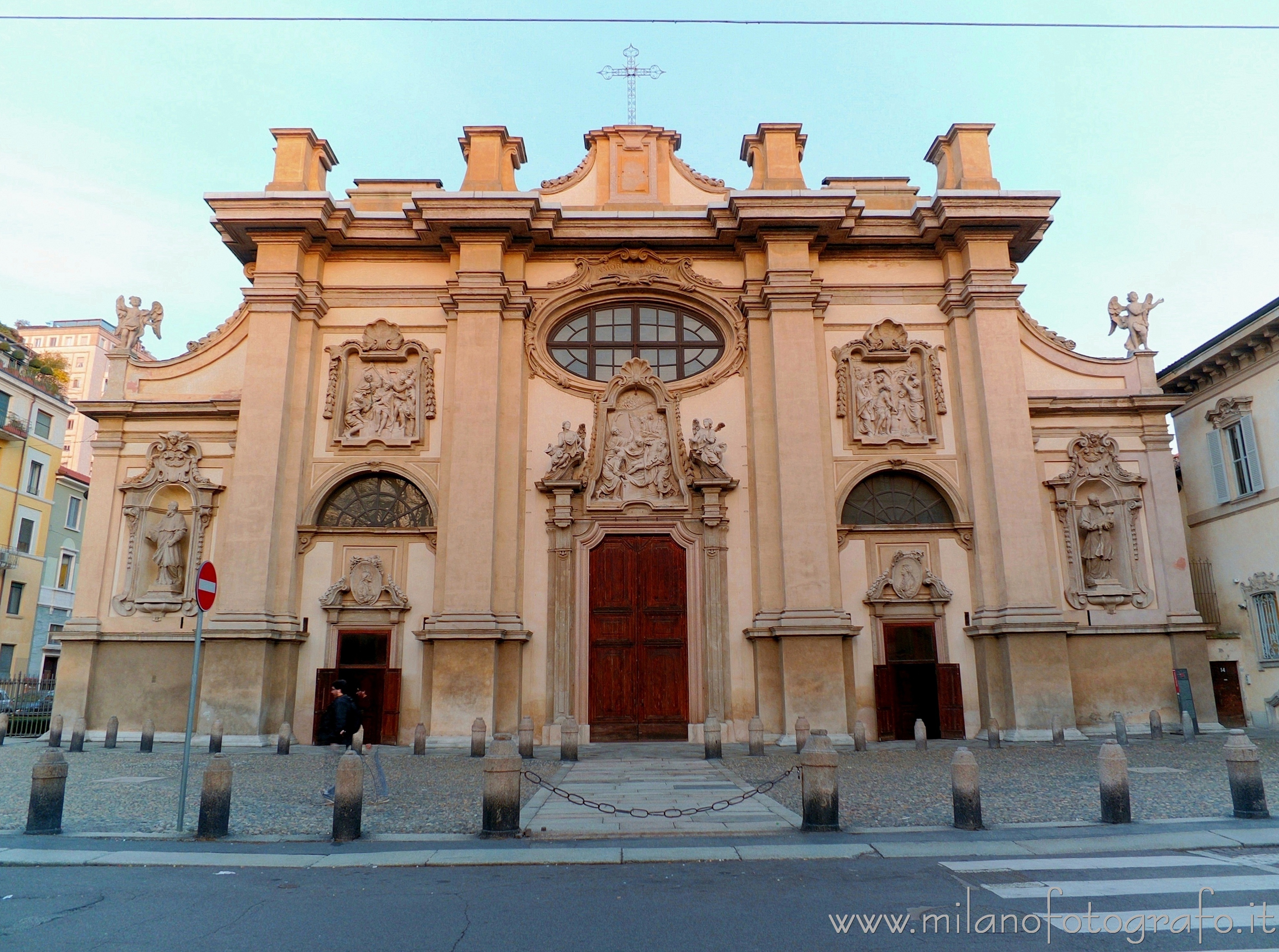 Milan (Italy) - Facade of the Church of Santa Maria della Passione